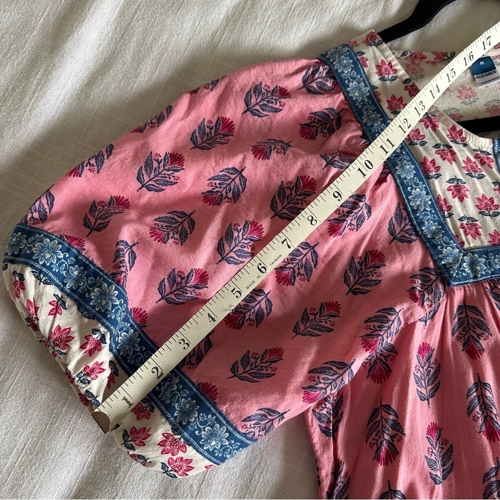 Old Navy ASO I Woke Up A Vampire Dress Womens M Floral Boho Cottage Coquette - Picture 10 of 16